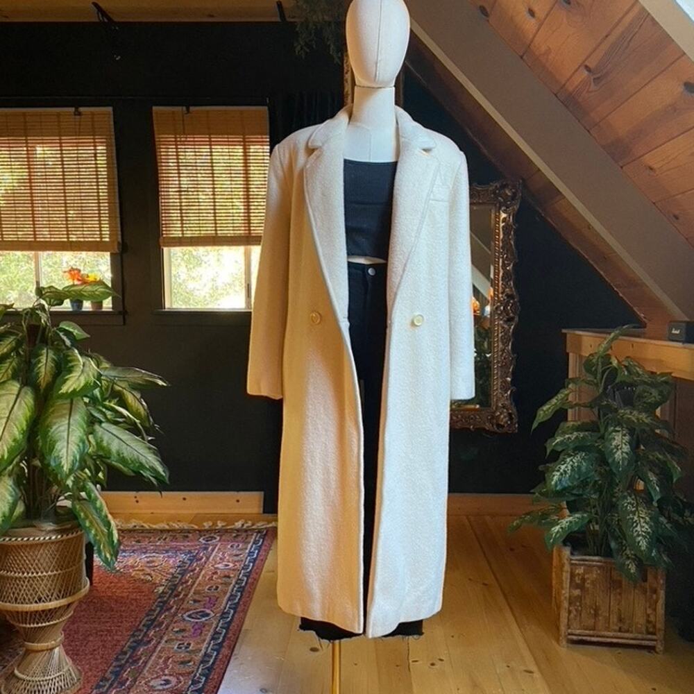 Cream Wool Coat Vintage